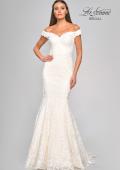 Picture of: Gorgeous Lace Off the Shoulder Mermaid Wedding Gown in INI, Style: B1043, Detail Picture 20