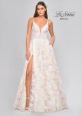 Picture of: Lace A-Line Wedding Dress with Slit and Deep V in INI, Style: B1056, Detail Picture 20