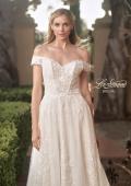 Picture of: Off the Shoulder A-Line Lace Wedding Dress in INI, Style: B1006, Detail Picture 1