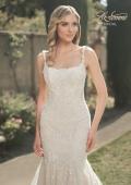 Picture of: Trumpet Gown with Beautiful Lace and Square Neckline in INI, Style: B1022, Detail Picture 1