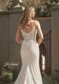 Picture of: Stunning Lace Fitted Gown with Sheer Back in INI, Style: B1052, Detail Picture 2