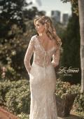 Picture of: Long Sleeve Lace Dress with Slit and Scallop Detailing in INI, Style: B1073, Detail Picture 2