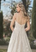 Picture of: Gorgeous Lace A-Line Dress with Ruched Detail Bodice and High Slit in INI, Style: B1075, Detail Picture 2