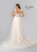 Picture of: A-Line Lace Gown with Slit and Plunge Neckline in INI, Style: B1017, Detail Picture 5