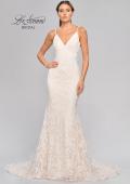 Picture of: Stunning Lace Fitted Gown with Sheer Back in INI, Style: B1052, Detail Picture 5