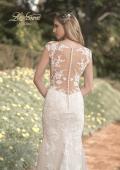 Picture of: Illusion Lace Gown with Detailed Train and Buttons in INI, Style: B1063, Detail Picture 5
