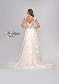 Picture of: A-Line Lace Gown with Slit and Plunge Neckline in INI, Style: B1017, Detail Picture 6