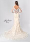 Picture of: Long Sleeve Lace Dress with Slit and Scallop Detailing in INI, Style: B1073, Detail Picture 6