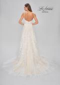 Picture of: Gorgeous Lace A-Line Dress with Ruched Detail Bodice and High Slit in INI, Style: B1075, Detail Picture 6