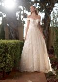 Picture of: Off the Shoulder A-Line Lace Wedding Dress in INI, Style: B1006, Detail Picture 7, Landscape