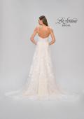 Picture of: Gorgeous Lace A-Line Dress with Ruched Detail Bodice and High Slit in INI, Style: B1075, Detail Picture 7