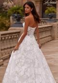 Picture of: Strapless A Line Lace Wedding Dress with Corset Style Bodice and Deep V in WIIII, Style: B1356, Detail Picture 2