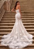 Picture of: Strapless Chic Lace Wedding Dress with Bustier Illusion Bodice in WIINI, Style: B1349, Main Picture