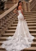 Picture of: Strapless Chic Lace Wedding Dress with Bustier Illusion Bodice in WIINI, Style: B1349, Detail Picture 1