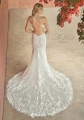 Picture of: Stunning Lace Wedding Gown with Open Back in WWIII, Style: B1244, Back Picture