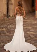 Picture of: Strapless Bold Mermaid Wedding Gown with Corset Top in ivory, Style: B1420, Back Picture