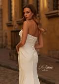 Picture of: Sophisticated Strapless Sweetheart Satin Wedding Dress in ivory, Style: B1438, Detail Picture 2