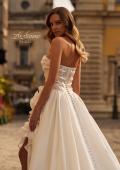 Picture of: Unique Organza Wedding Dress with Floral Detail and Slit in ivory, Style: B1439, Detail Picture 3