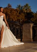 Picture of: Chic A Line Wedding Dress with Bustier Bodice and Illusion Back in ivory, Style: B1372, Detail Picture 4, Landscape