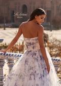 Picture of: Gorgeous Strapless Floral Print Organza Ball Gown with Full Skirt in multi, Style: B1464, Detail Picture 2