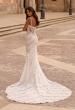 Picture of: Layered Lace Fit and Flare Wedding Dress with Sheer Back in III, Style: J2327, Back Picture