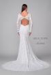 Picture of: Plunge Neck Stretch Lace Gown with Open Back and Stunning Train in IIII, Style: J2160, Detail Picture 6
