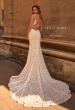 Picture of: Plunge Neck Fitted Lace Wedding Dress with Beaded Straps in IIIII, Style: J2130, Back Picture
