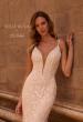 Picture of: Plunge Neck Fitted Lace Wedding Dress with Beaded Straps in IIIII, Style: J2130, Detail Picture 1