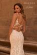 Picture of: Plunge Neck Fitted Lace Wedding Dress with Beaded Straps in IIIII, Style: J2130, Detail Picture 2