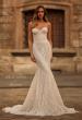 Picture of: Romantic Strapless Delicate Lace Dress with Corset Bodice in IIINI, Style: J2254, Main Picture