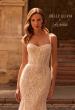 Picture of: Soft Lace Wedding Gown with Flattering Corset Bodice and Illusion Waist in IIINI, Style: J2243, Detail Picture 1