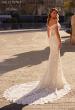 Picture of: Lace Off the Shoulder Wedding Dress with Beautiful Illusion Lace Back in IIINII, Style: J2201, Back Picture