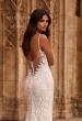 Picture of: Lace Fit and Flare Wedding Dress with Illusion Back in IIRI, Style: J2332, Detail Picture 2