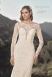 Picture of: Lovely Lace Gown with Illusion Long Sleeves and Back Detail in ILW, Style: J2097, Detail Picture 1