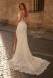 Picture of: Crochet Lace Fitted Boho Wedding Dress with Slit in WIII, Style: J2282, Main Picture