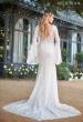 Picture of: Bell Sleeve Lace Gown with Illusion Waist in WIII, Style: J2093, Back Picture