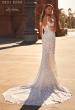 Picture of: Trumpet Style Lace Wedding Dress with V Neckline and Illusion Back in WIII, Style: J2229, Back Picture
