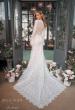 Picture of: Plunge Neck Lace Dress with Bell Sleeves in WIII, Style: J2094, Detail Picture 4