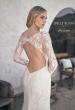 Picture of: Sheer Lace Long Sleeve Gown with Open Back in WIIII, Style: J2092, Detail Picture 2