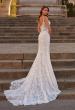Picture of: Wedding Dress with Gorgeous Lace Pattern and V Neckline in WIINI, Style: J2227, Back Picture