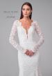 Picture of: Lace Gown with Plunge Neck and Beautiful Lace Sleeves with Scallop Details in WIINI, Style: J2159, Detail Picture 7