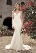 Picture of: Luxe Knit Gown with Draped Neckline and Open Back in ivory, Style: J2018, Main Picture