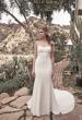 Picture of: Ruched Long Wedding Gown in Luxe Knit Jersey in ivory, Style: J2038, Main Picture