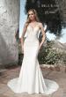 Picture of: Wedding Gown with Ornate Lace Top and Illusion Back in ivory, Style: J2101, Main Picture