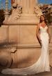 Picture of: Beautiful Luxe Jersey and Lace gown with Illusion Sides and Low Back in ivory, Style: J2165, Main Picture
