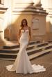 Picture of: Modern Lux Jersey Wedding Dress with Corset Top and Mermaid Skirt in ivory, Style: J2252, Main Picture