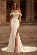 Picture of: Beautiful Off the Shoulder Lace and Lux Jersey Wedding Dress in ivory, Style: J2270, Main Picture