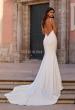 Picture of: Sleek Halter Fit and Flare Wedding Dress with Open Back in ivory, Style: J2324, Main Picture