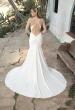 Picture of: Chic Luxe Knit Dress with Draped Neckline in ivory, Style: J2077, Back Picture