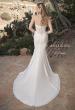 Picture of: Sweetheart Lace Bodice Gown with Ruched Skirt in ivory, Style: J2082, Back Picture